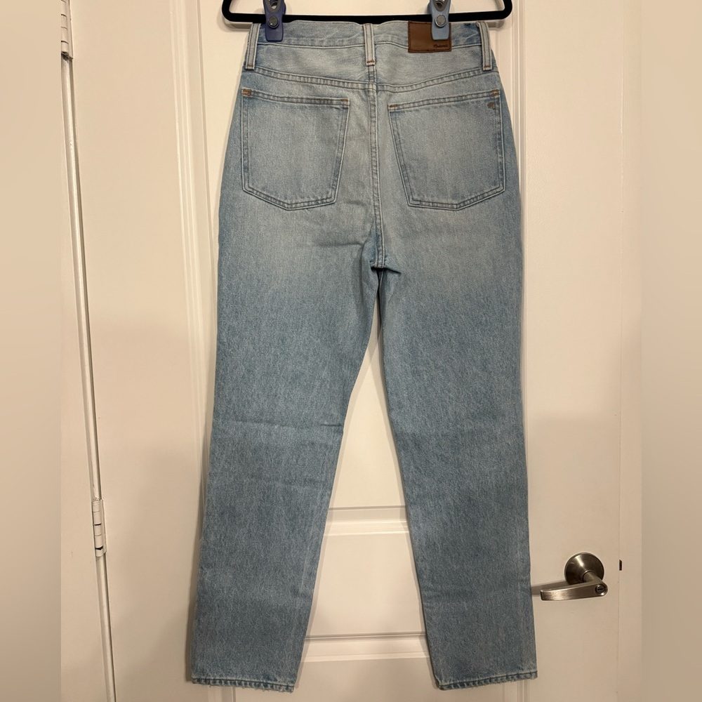 Madewell Classic Straight Leg Jeans Light Wash Size 28 - Picture 3 of 5